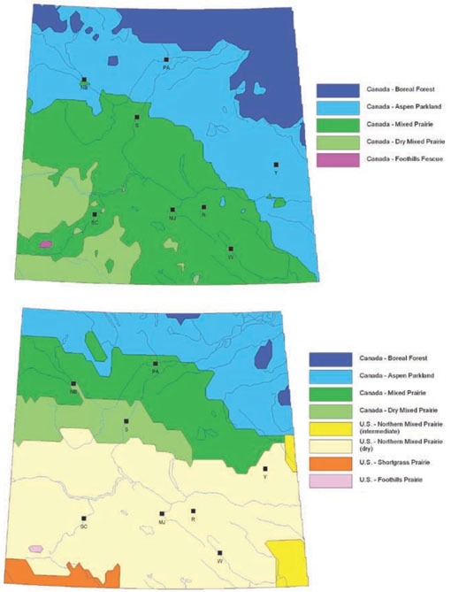South SK Vegetation Zones